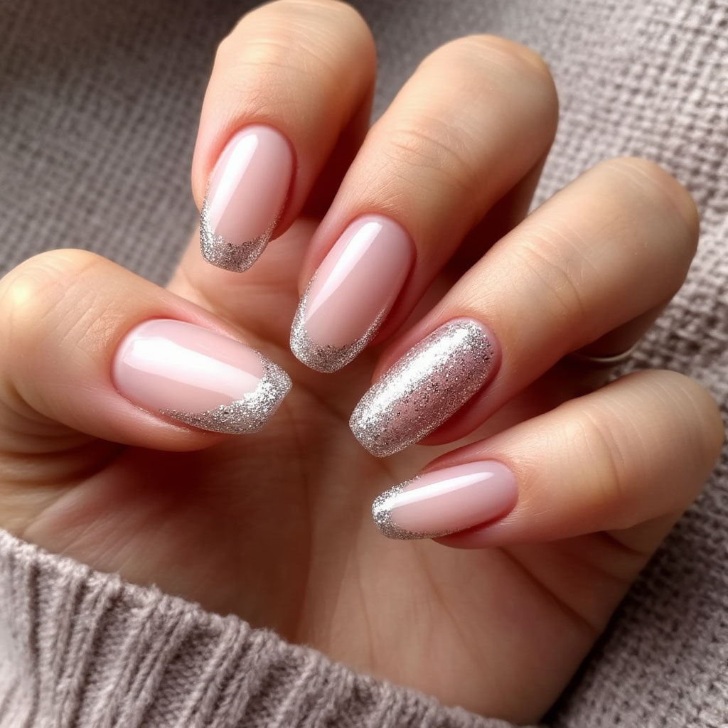Элегантный нюд с мерцающим акцентом