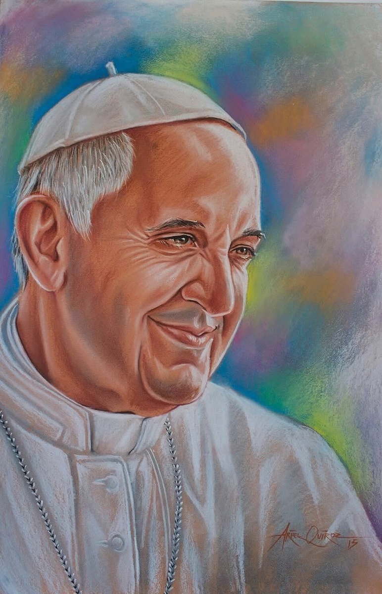 Ariel Quiroz (современный чилийский художник). Папа Франциск (Pope Francis (Jorge Mario Bergoglio, 1936 - 2025))