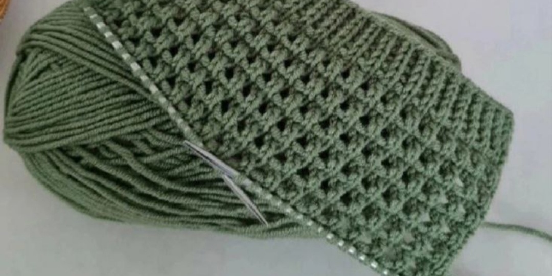 Оригинальный и простой узор спицами для кардигана, джемпера и т. д.