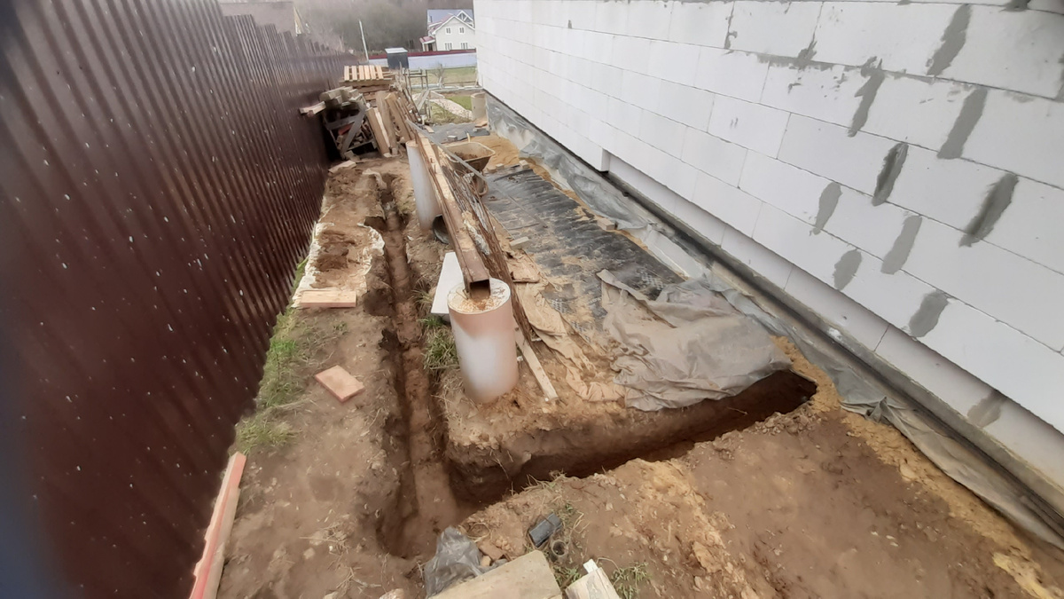 Траншея под устройство заземления