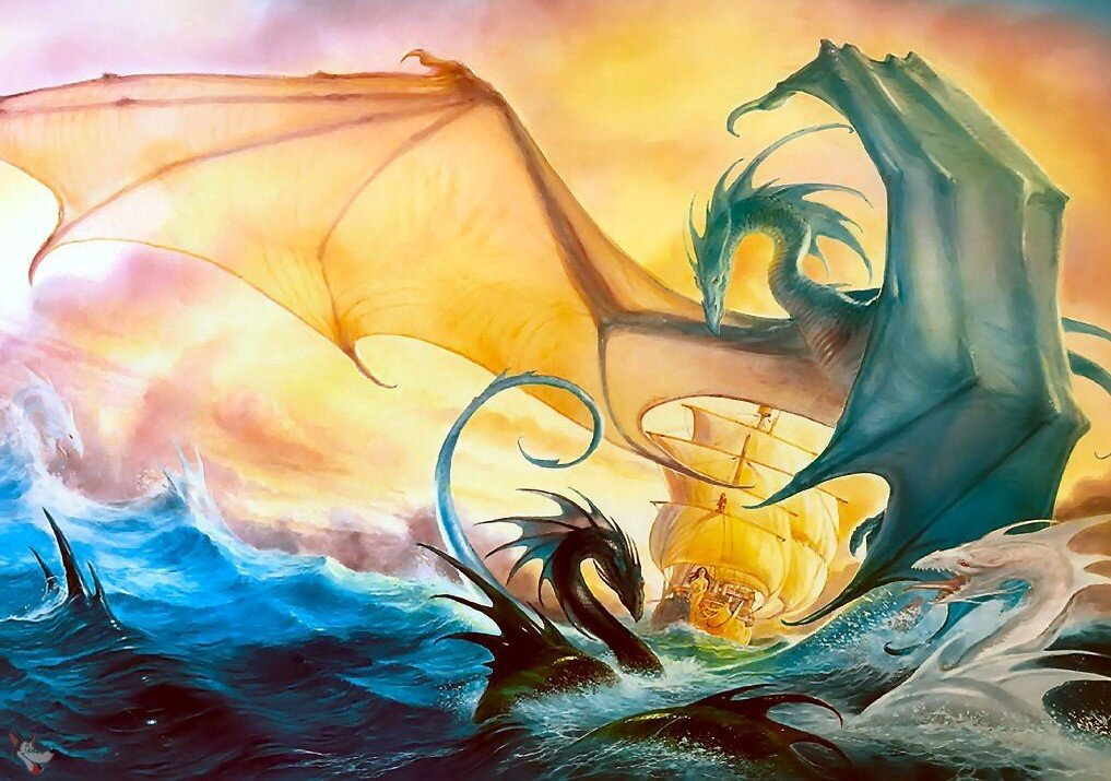 Арт по книге Робин Хобб "Корабль судьбы" (Джон Хоу, reddit.com).