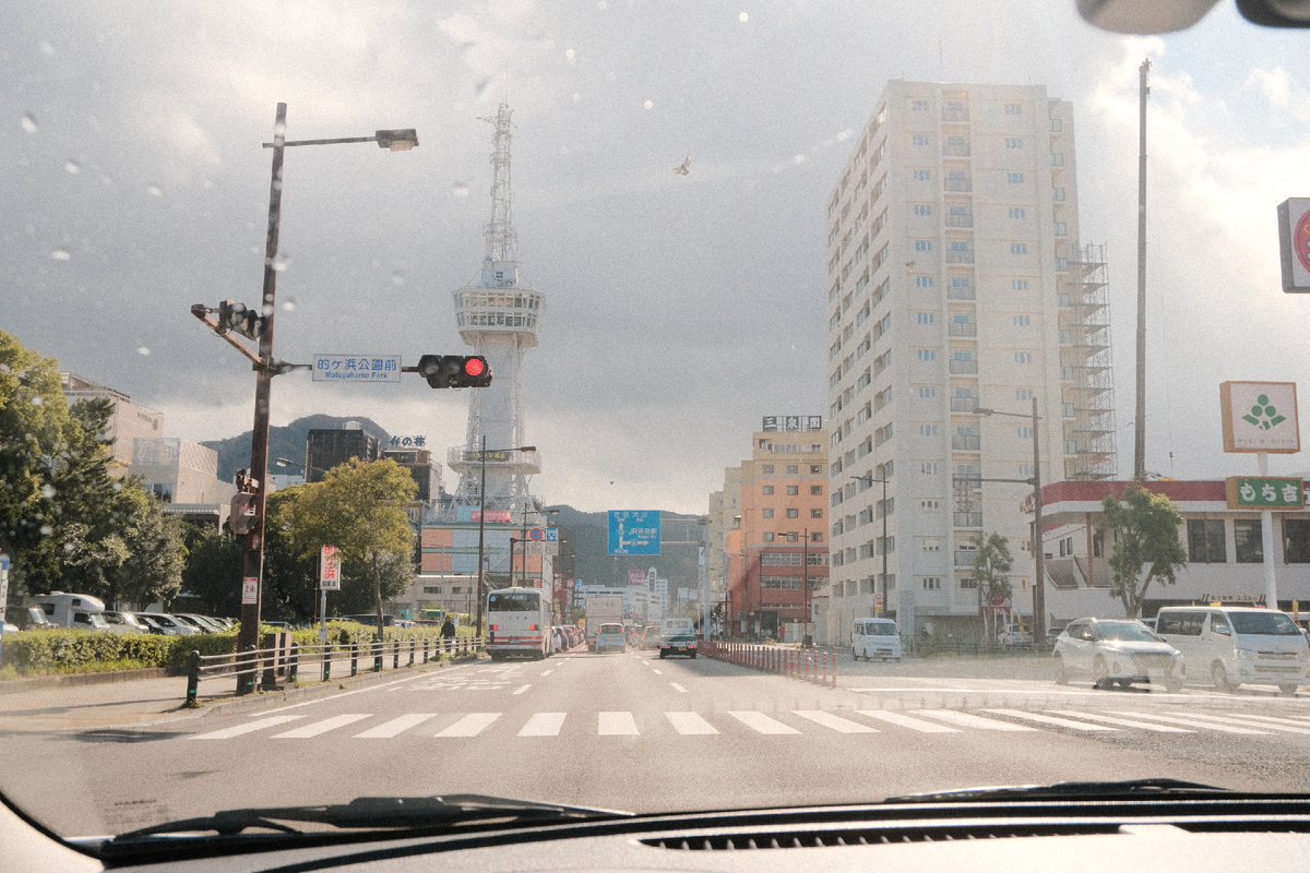 Путешествие на машине по Кюсю.