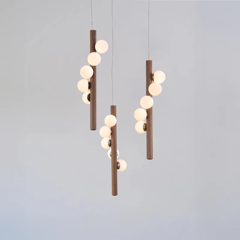 Willow Vertical Pendant Trio by Hollis+Morris