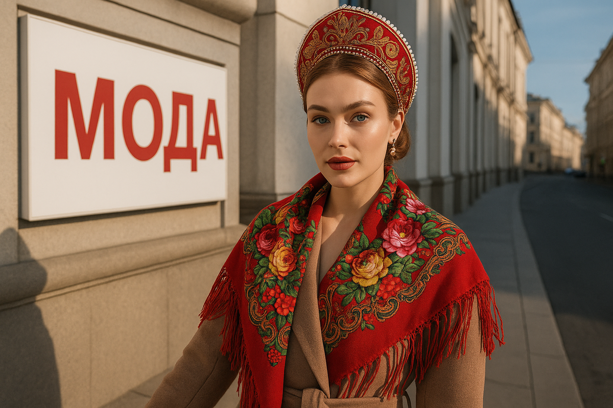 Русские мотивы становятся частью городской моды и эстетики.
