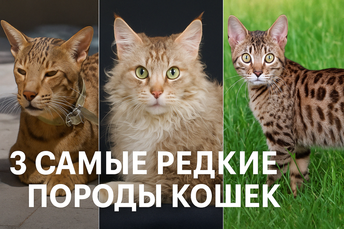 Три самые редкие породы кошек ашера, лаперм, серенгети
