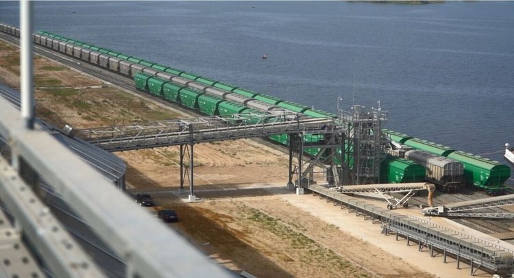    70 тысяч тонн зерна отгружено на экспорт из нового логистического центра в Свияжске