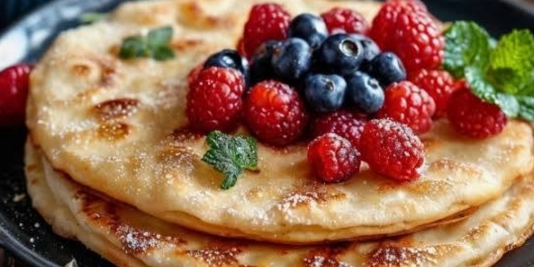 Идеальный завтрак за 10 минут без духовки и без дрожжей - вкусная и простая творожная лепешка