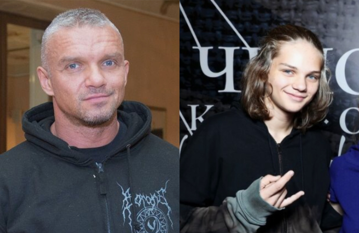на фото Владимир Епифанцев и его сын Орфей 