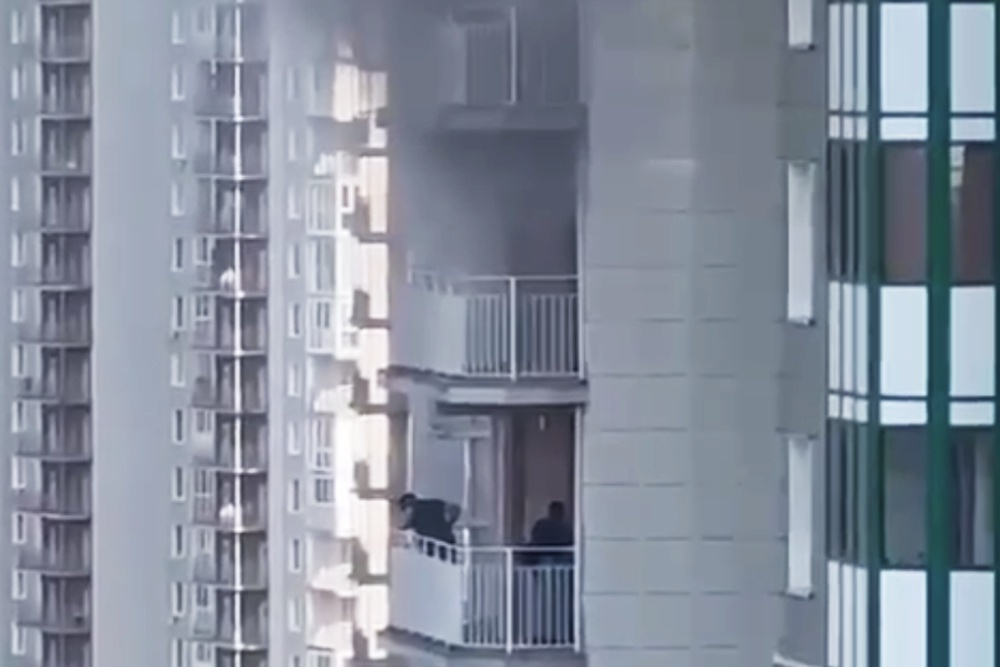 Скриншот из видео очевидцев