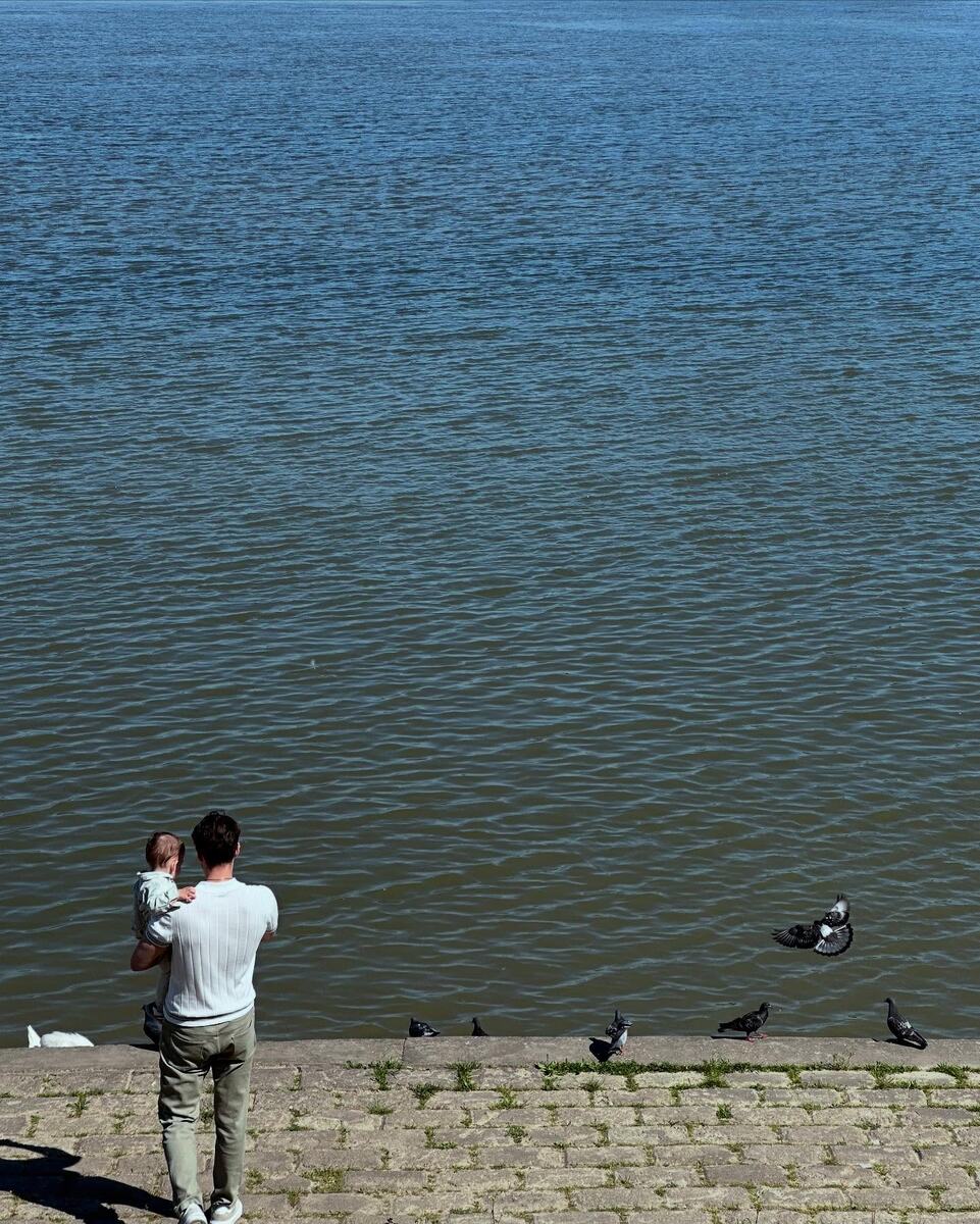 Милош Бикович с сыном