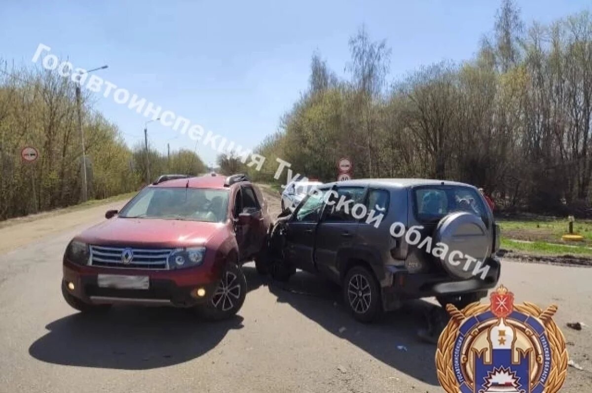    В Кимовске столкнулись два легковых автомобиля, есть пострадавшие