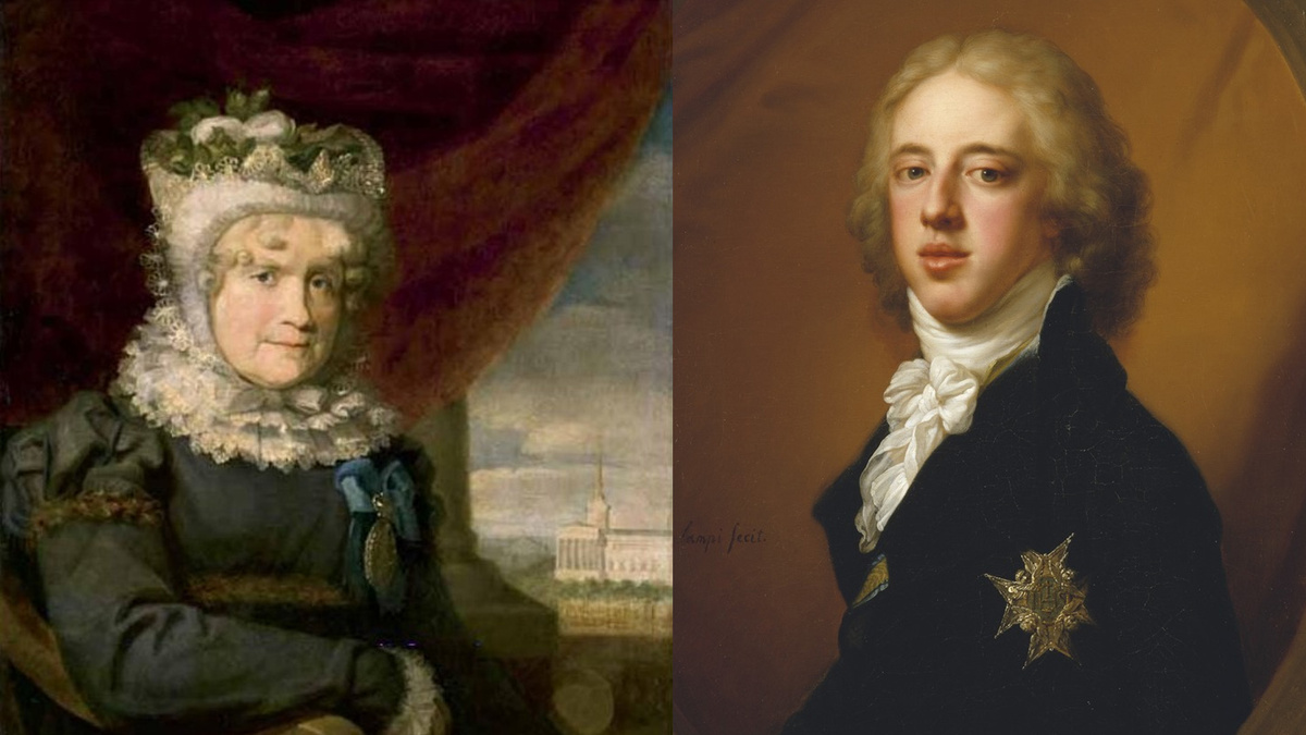 немка-воспитательница Шарлотта Ливен и король шведсский Густав IV