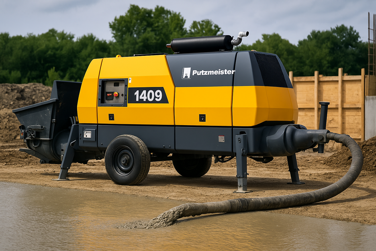 Putzmeister BSA 1409 D — надёжный стационарный насос