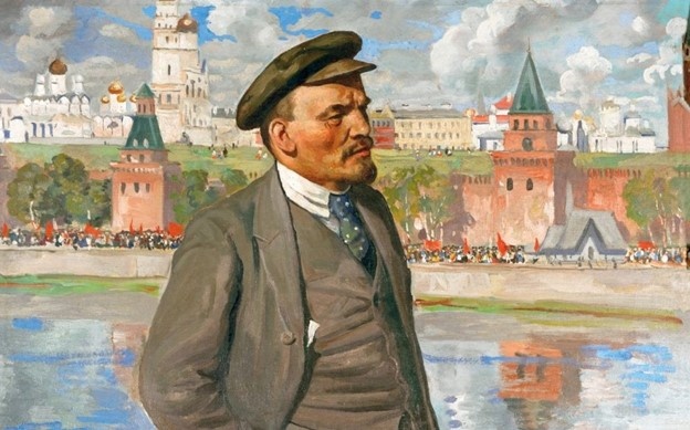 Ленин - великий русский человек будет жить в сердцах всех последующих поколений во всём мире