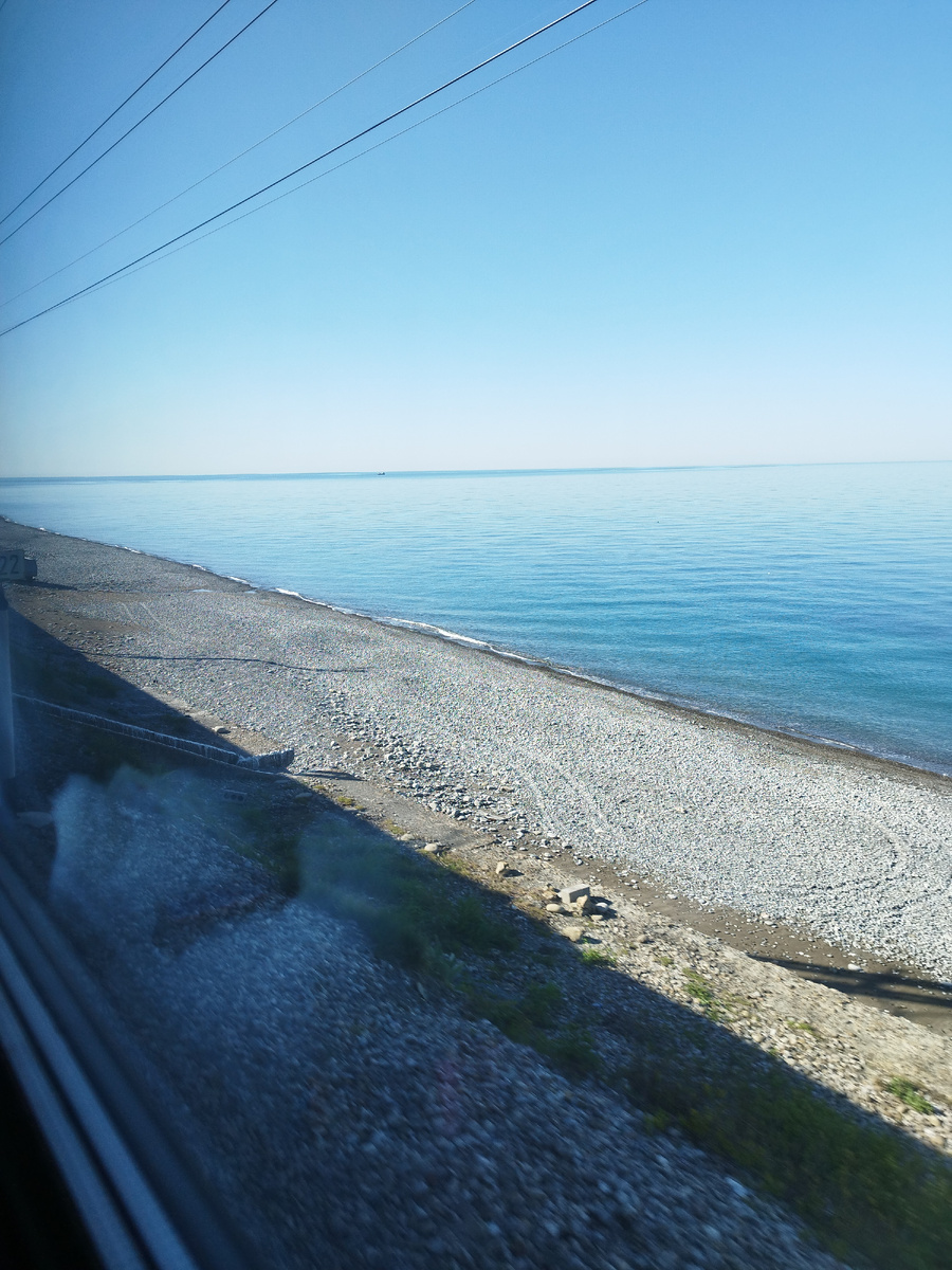 Вид из окна поезда.