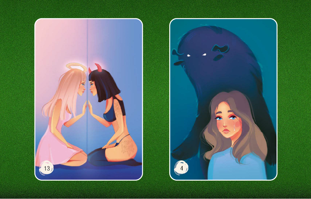 Карты из специализированной колоды метафорических карт  "Психосоматика"