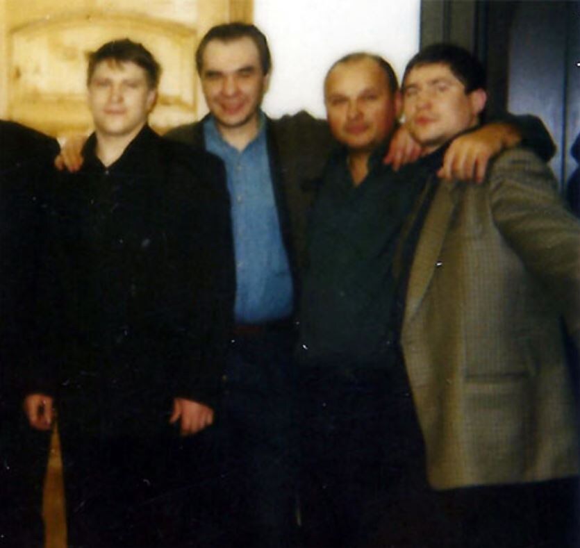 Слева: Сергей Липчанский (Сибиряк), Сергей Мамсуров (Мансур) и Леонид Завадский