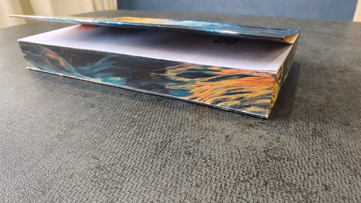 Порядка 470 страниц, читается быстро