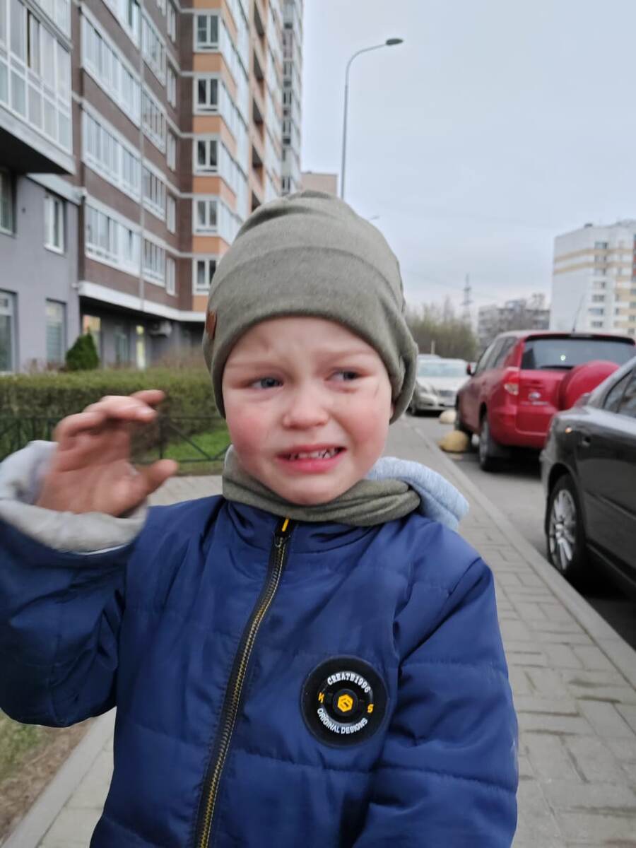 Примерно так выглядит Паша, когда истерит. Фотке 2 дня