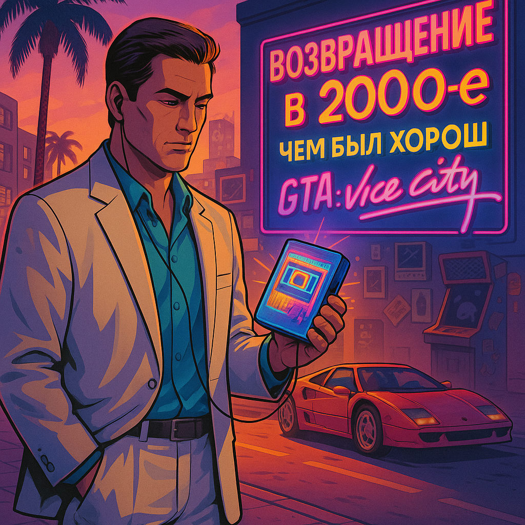 Это GTA: Vice City — не просто игра, а целый мир, в который мы сбегали от школьных забот, домашки и серых подъездов.