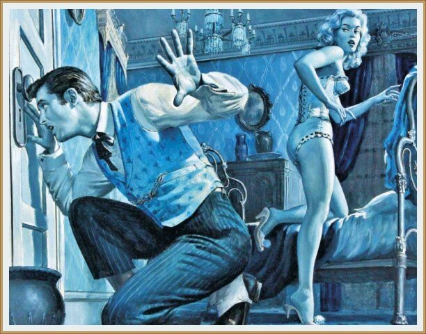 ИЛЛЮСТРАЦИЯ ОТ ХУДОЖНИКА САМСОНА ПОЛЛЕНА / Samson Pollen / 1931 - 2018 год