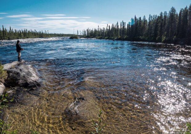Ловля рыбы спиннингом при сильном течении