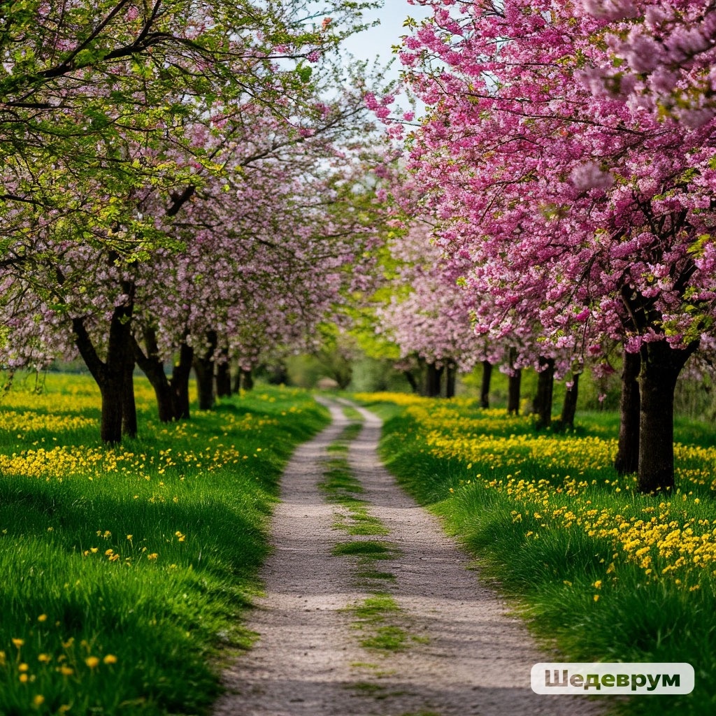 Чтобы не нагнетать обстановку  плохими фотками, обратилась к Шедевруму для оформления контента. Пусть весна будет красивой. 