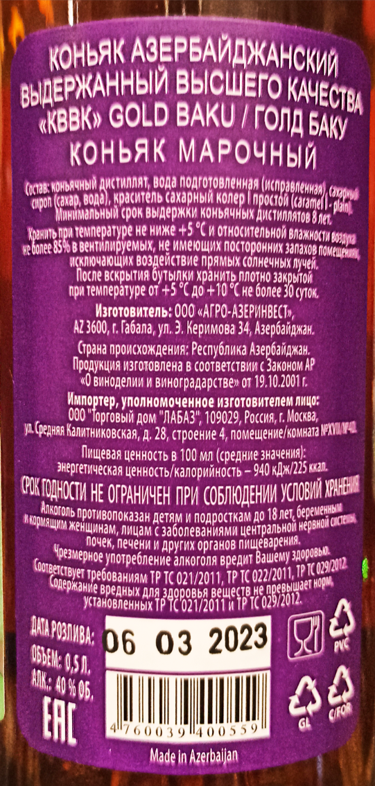 Gold Baku КВВК