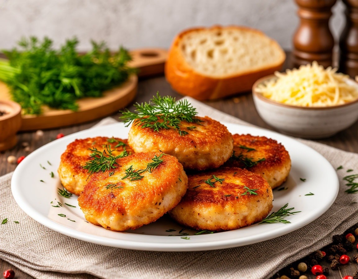 Котлеты с сыром и травами