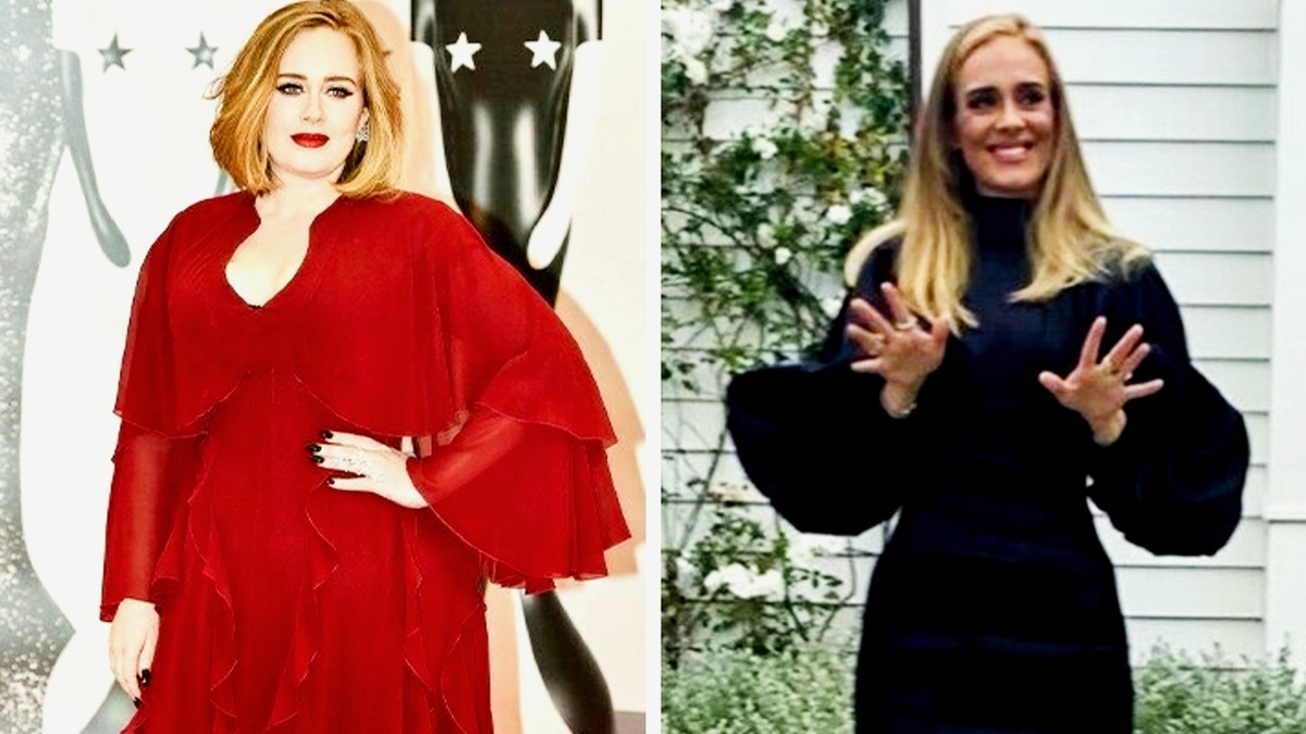 Адель до и после