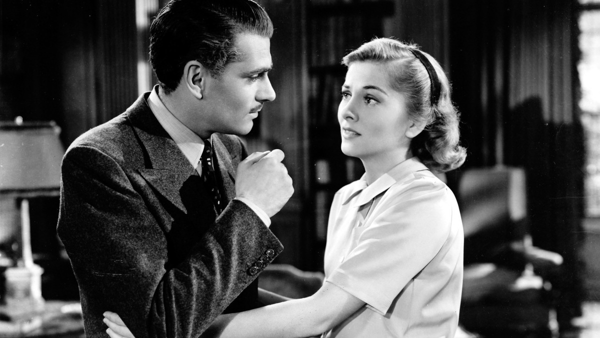 Кадр из фильма «Ребекка», 1940 год, режиссер Альфред Хичкок