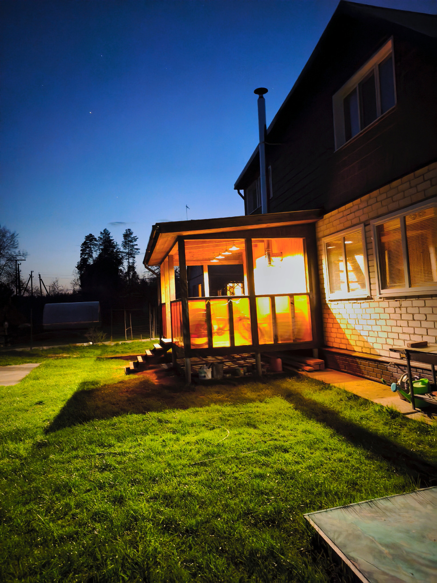 Фото автора. Дача.Терраса, звёзды. 