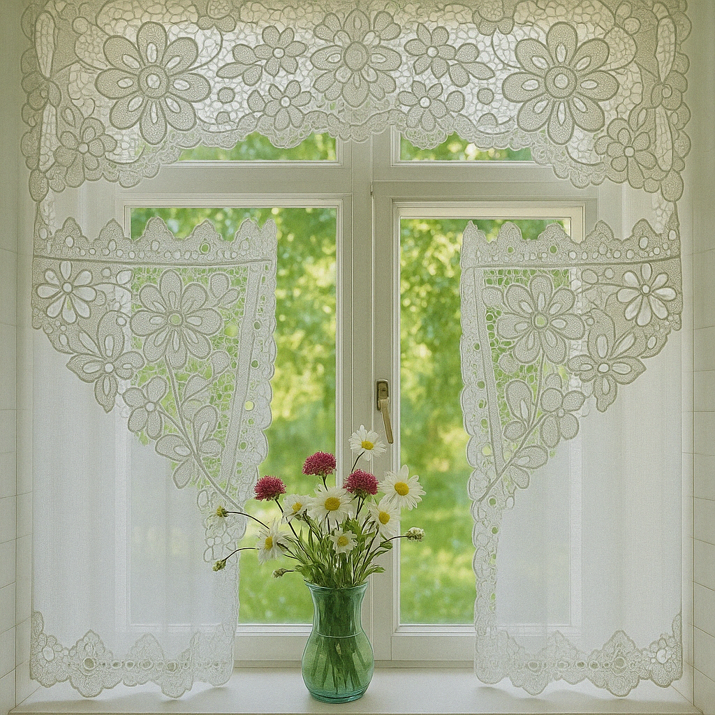 Кружевные занавески всегда хороши!