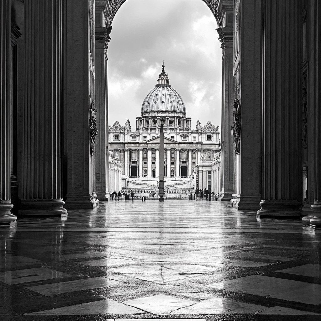 Ватикан. Изображение создано с помощью нейросети Midjourney