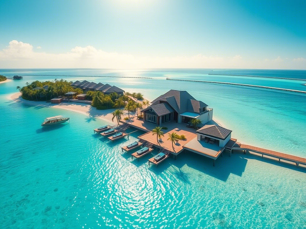 Создано ИИ. Я попросил нейросеть показать премиальный отель на Мальдивах. Что думаете?)