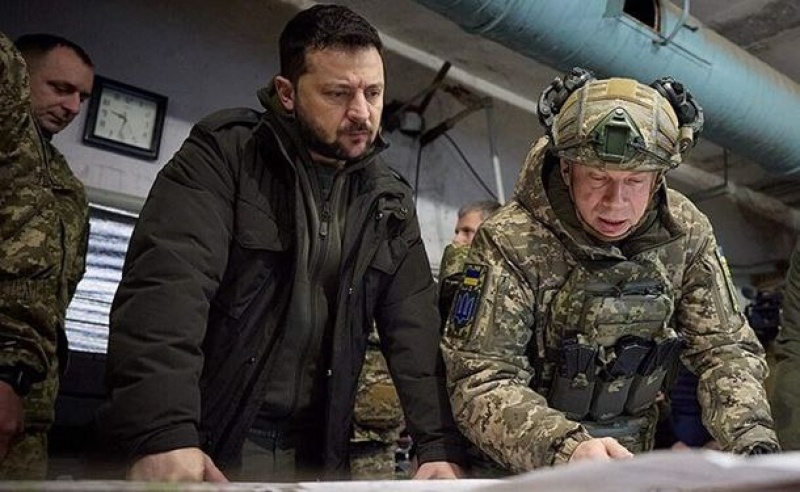    Владимир Зеленский, Александр Сырский. Скриншот видео Telegram