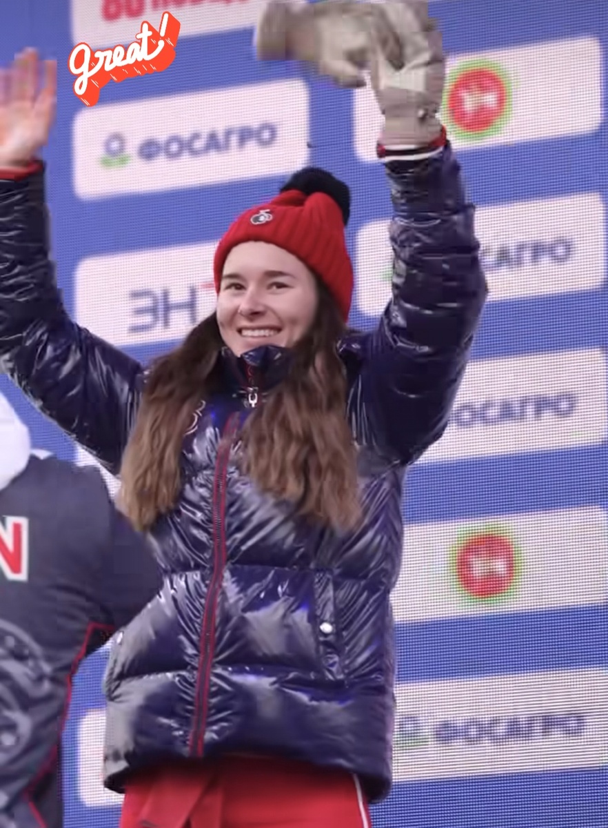 Уже привычное место Даши на пьедестале👏👏👏