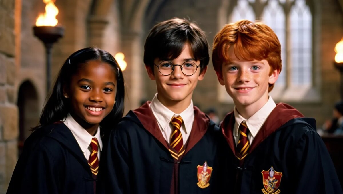 Нейроарт kinobugle.ru. Юные актеры основной троицы еще не объявлены