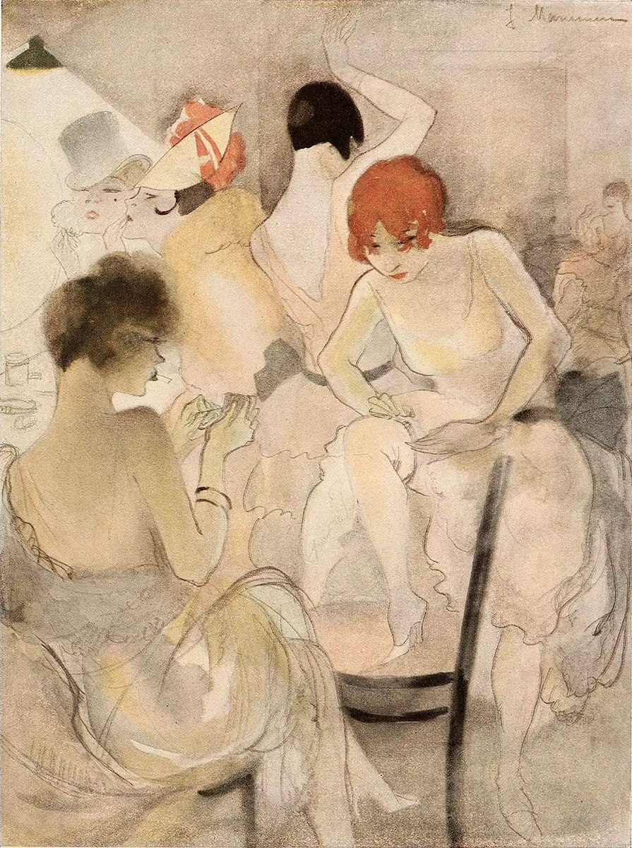 Перед выступлением. 1928