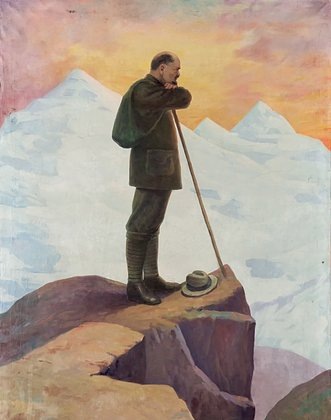    Картина Федора Лепешкина «Ленин в горах Швейцарии»