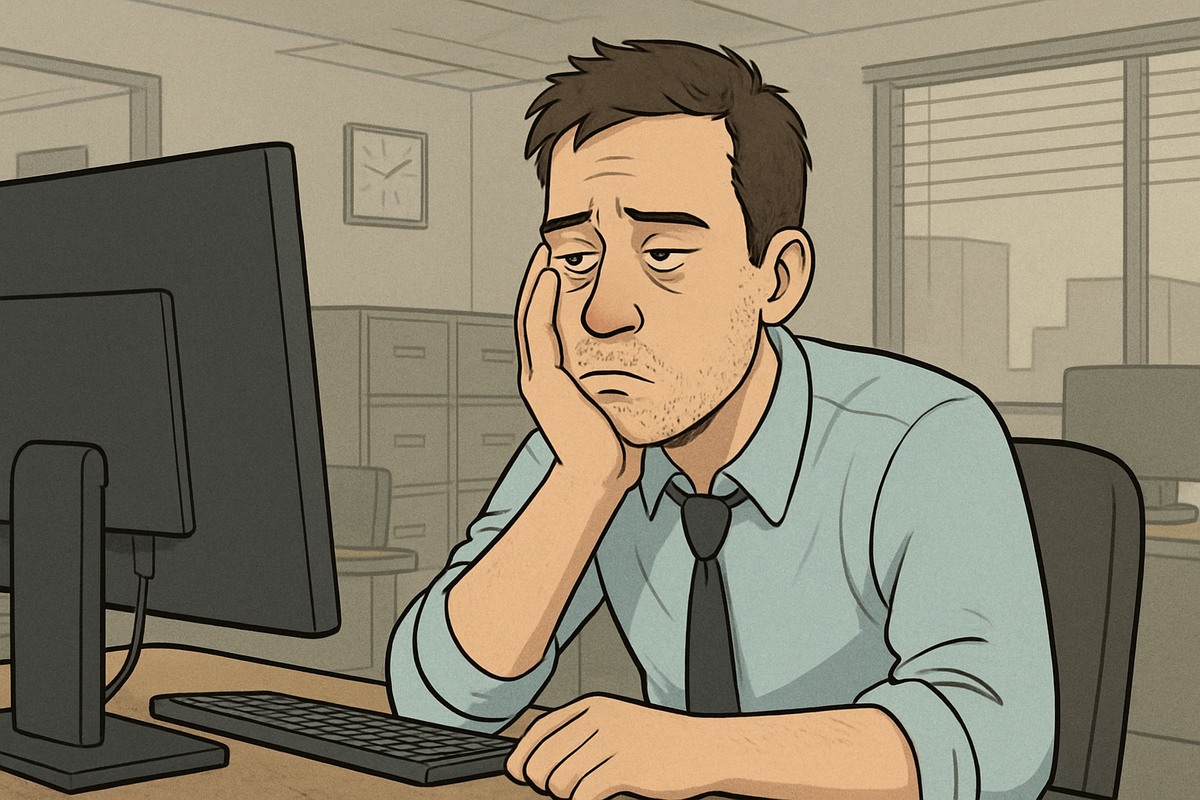 Примерно такое выражаение лица, когда не знаешь с чего начать работу над презентацией.