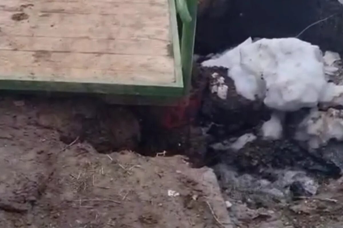    Новый переход на Строительной в Петропавловске размыло талыми водами