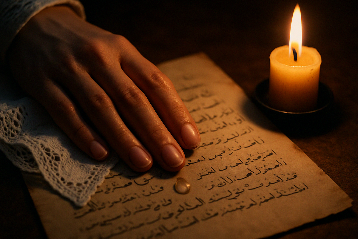 Одна капля. Последняя. На письме, которое, возможно, никто не прочёл…