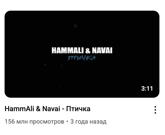 Просмотры на лирик-видео