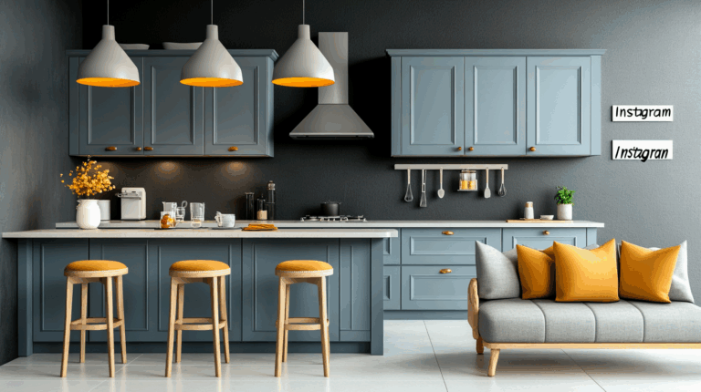    Голубая кухня с серым: уют без ошибок и лишних трат svkuhni77