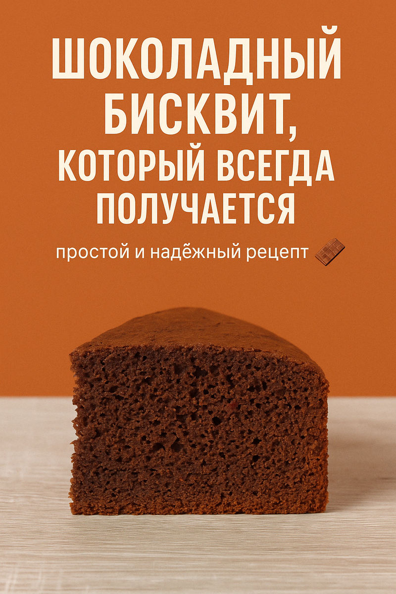 Шоколадный бисквит
