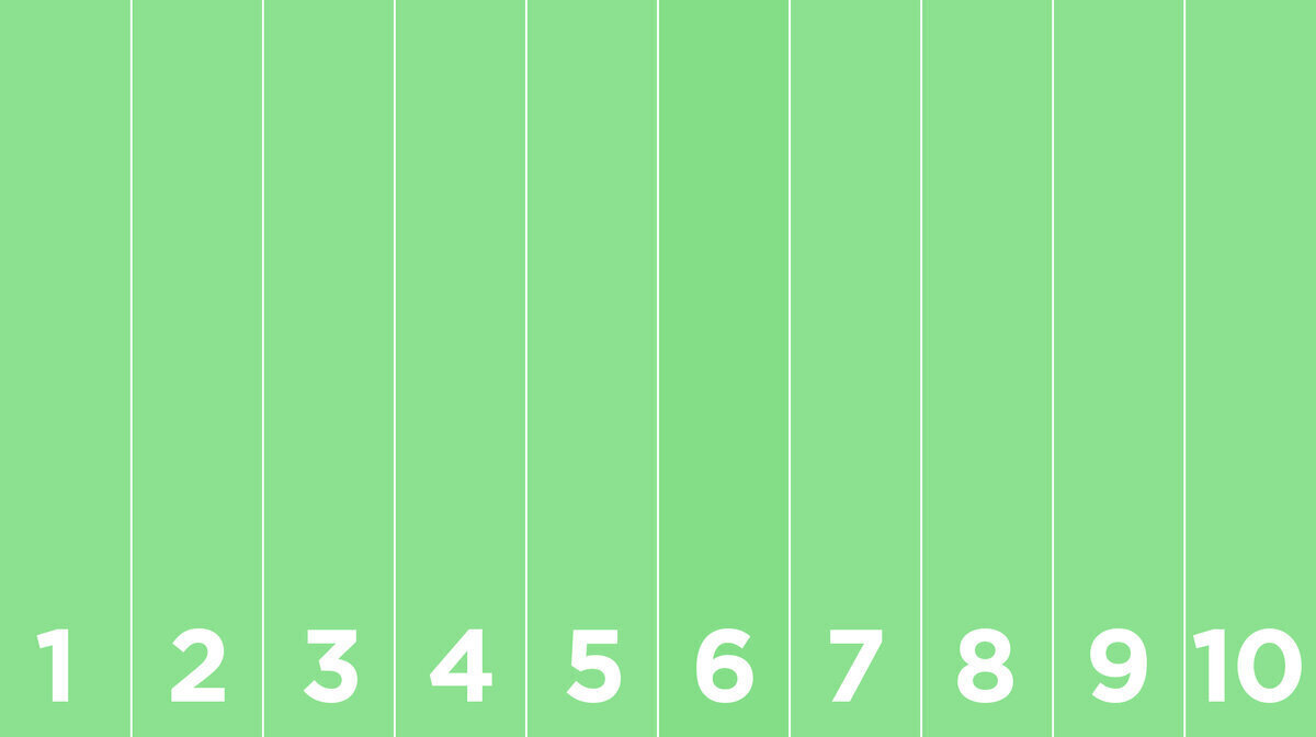 Под какой цифрой оттенок цвета отличается от остальных?