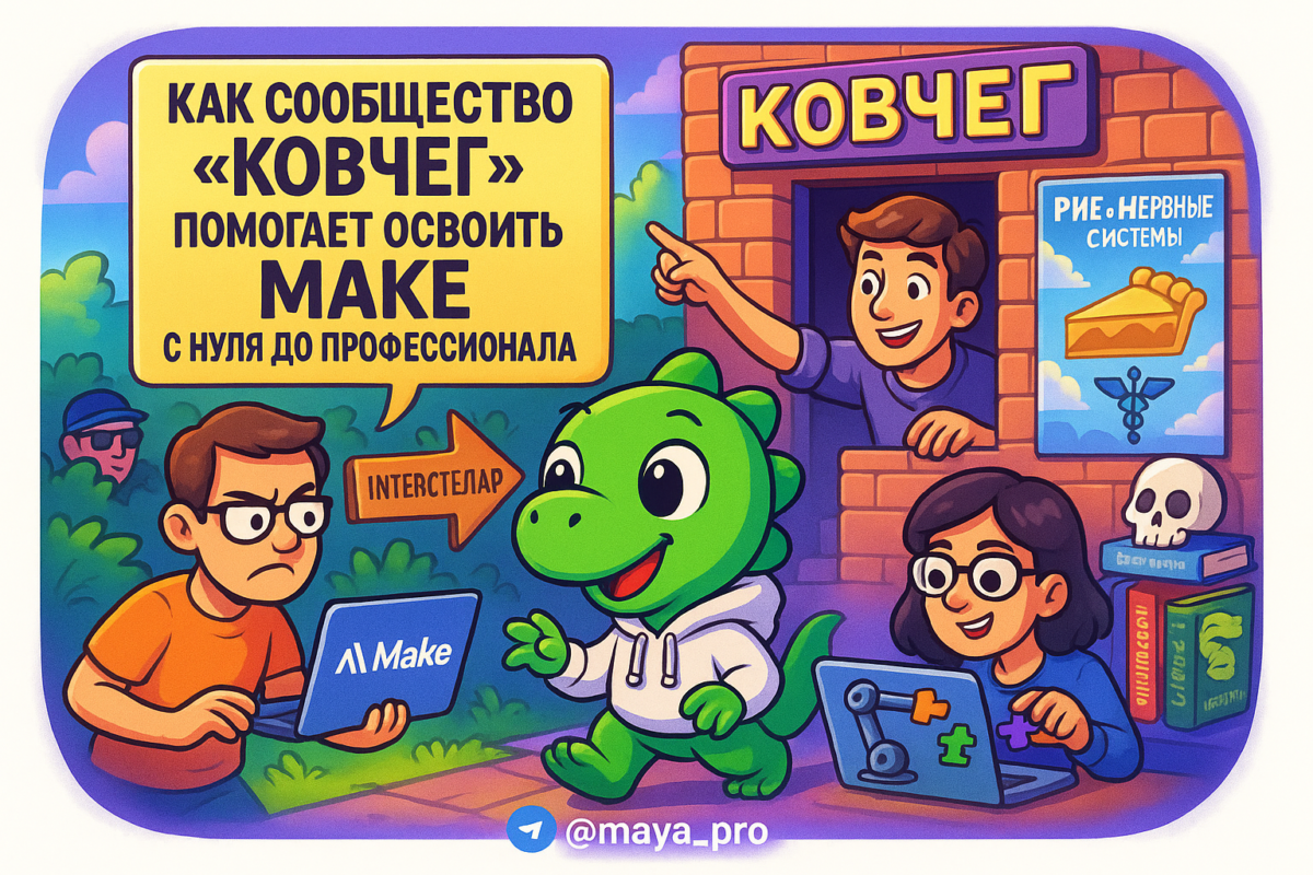    Как сообщество Ковчег помогает освоить автоматизацию на Make.com и зарабатывать на этом с нуля до профи Артур Хорошев