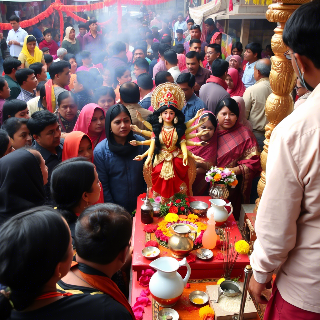  богиня Дурга требует кровавых подношений