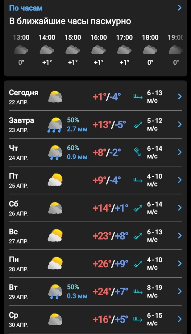    Скриншот: Meteored Pro